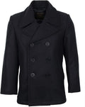 Black Size 4XL Pea Coat V780