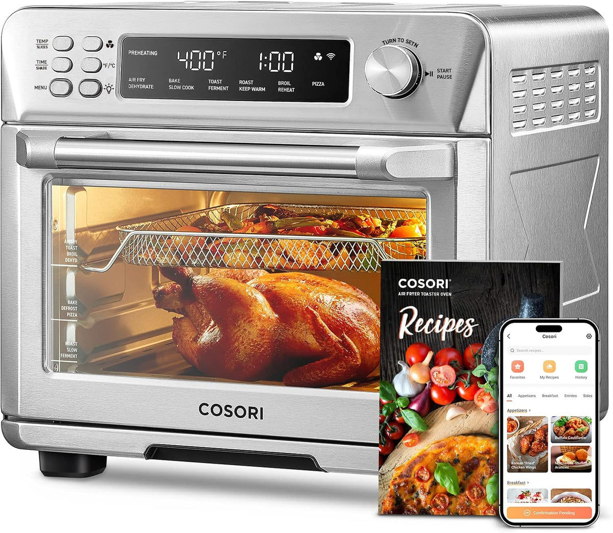 5-Qt Airfryer Toaster Oven Combo E9945