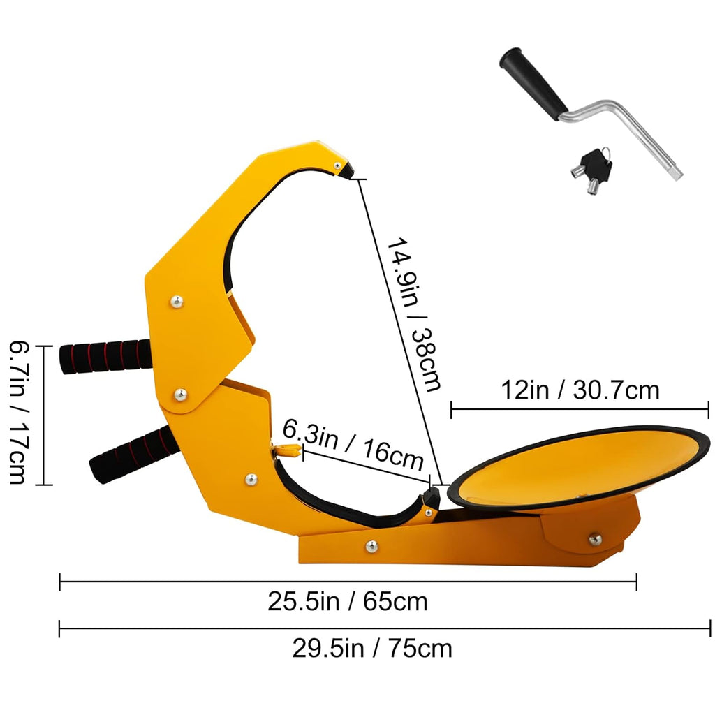 2 pc Heavy-Duty Anti Theft Tire Claw Wheel Lock N856