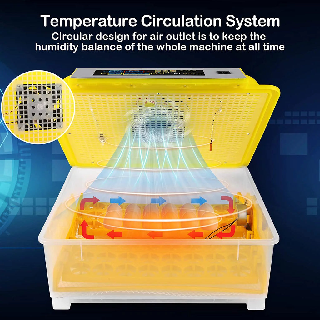 48 Eggs Automatic Incubator with Temperature Control and Automatic Egg Turning D365232