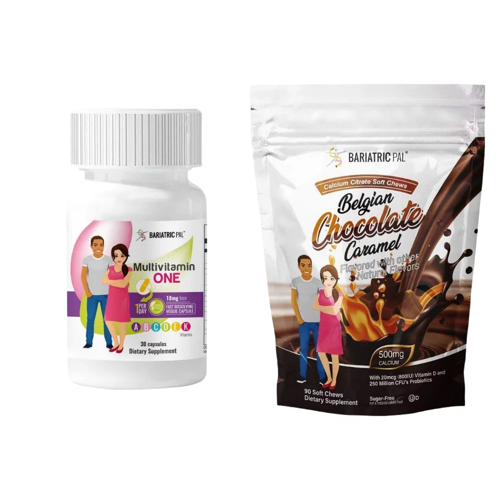 Bariatric Multivitamin Capsules and Calcium Citrate Soft Chews 1-Month Supply T1488