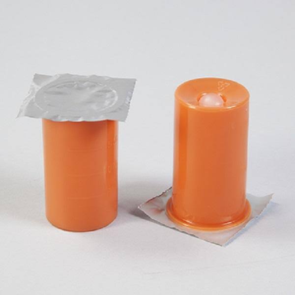 Amber Vials with Plugs, 300 per Pack - 15ml P62491