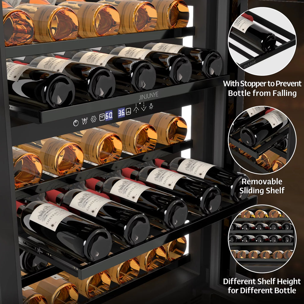 24" 56 Bottle Dual Zone Wine Cooler Refrigerator G965109