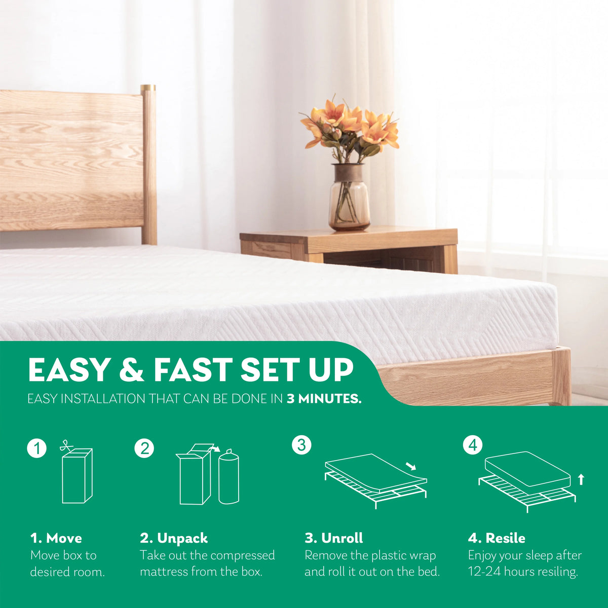 6 inch Memory Foam Mattress B825