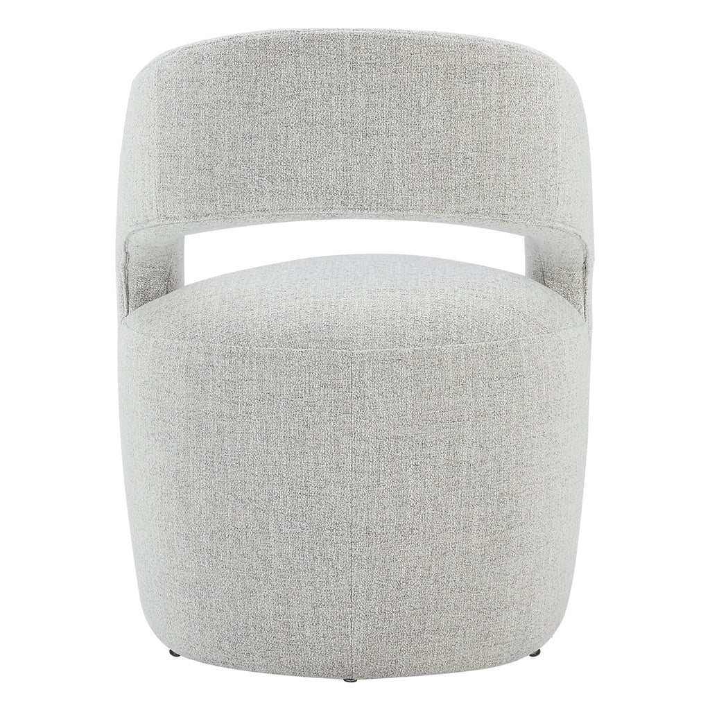 Upholstered Dining Chair with Caster Wheels M503250