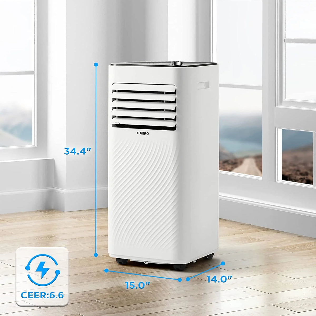 10,000 BTU Portable Air Conditioner, Dehumidifier and Fan O9885