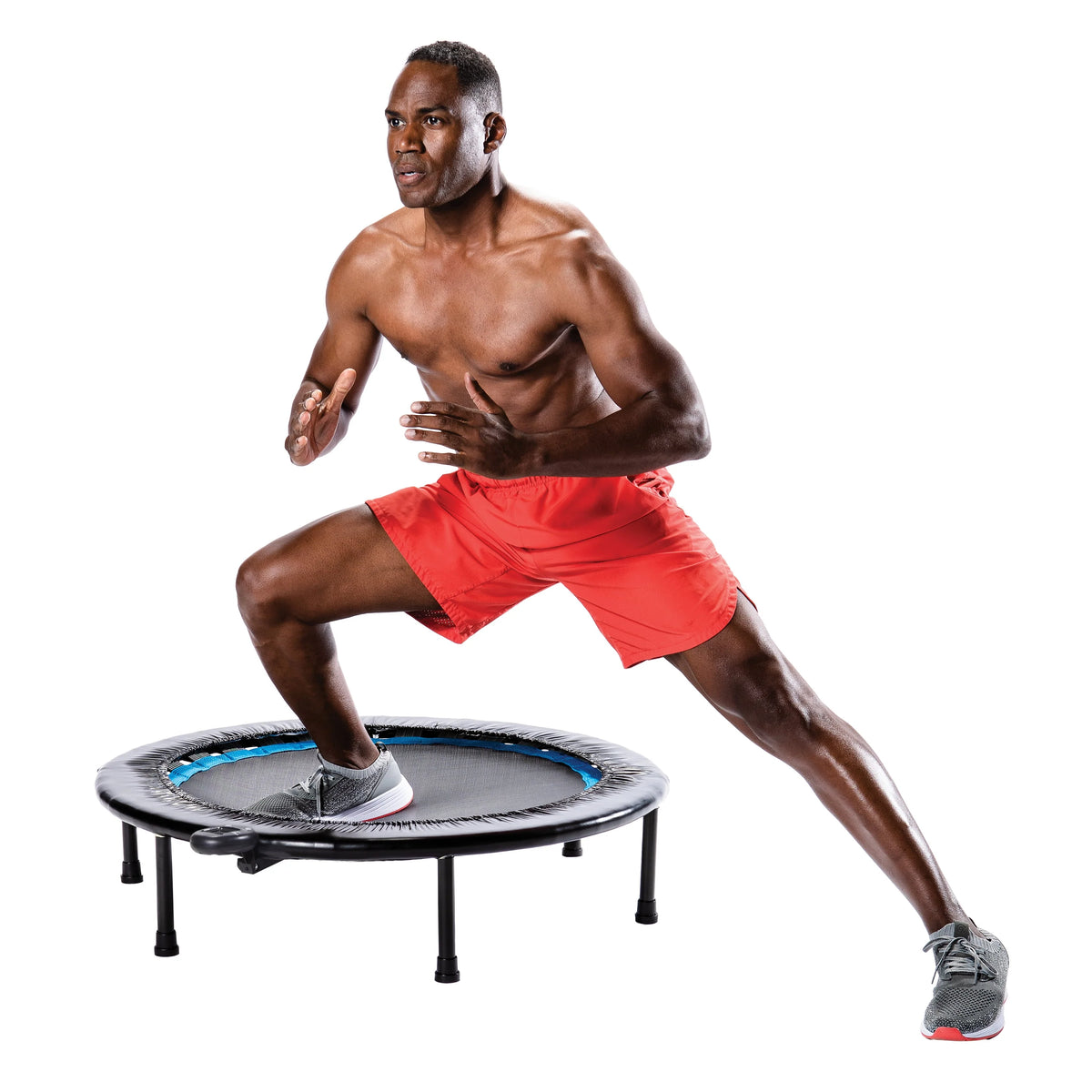 Black Trampoline with Monitor and Adjustable Incline X239
