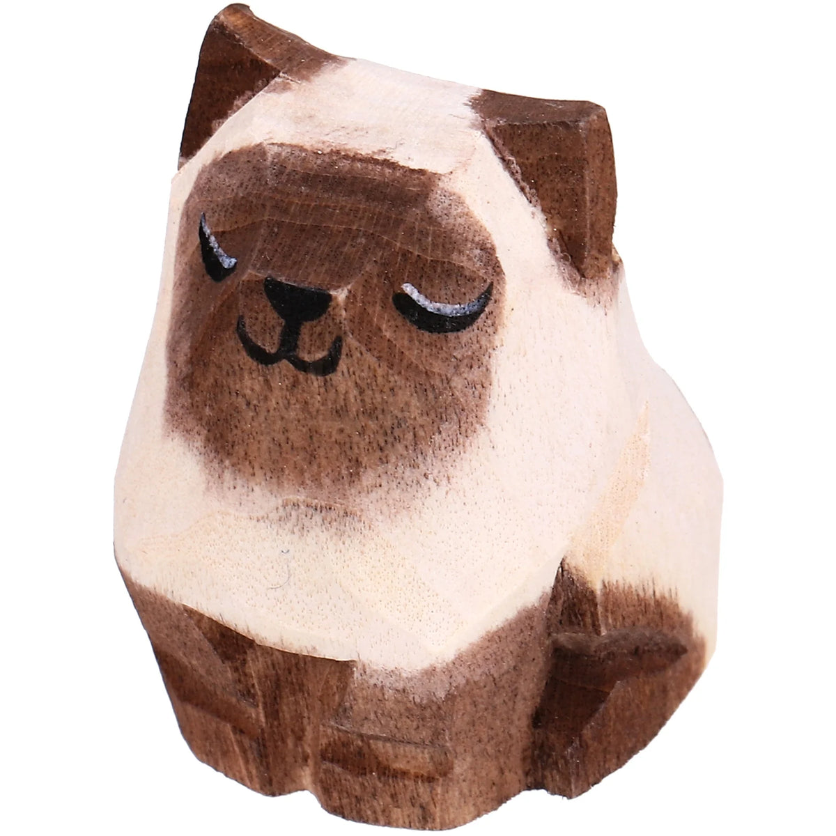 Desktop Wooden Cat Ornament B7452