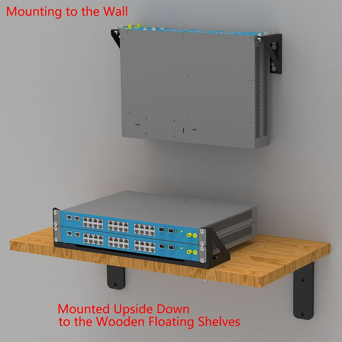 2U 19 Inch Vertical Wall Mount Rack Bracket A563794
