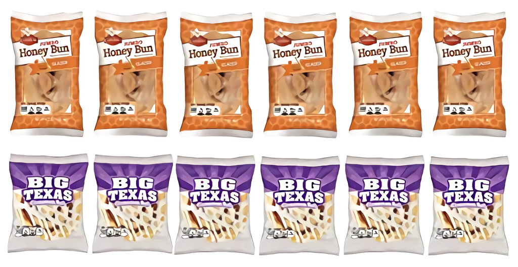 12 Pack Jumbo Glazed Honey Bun & Cinnamon Roll Combo M24410