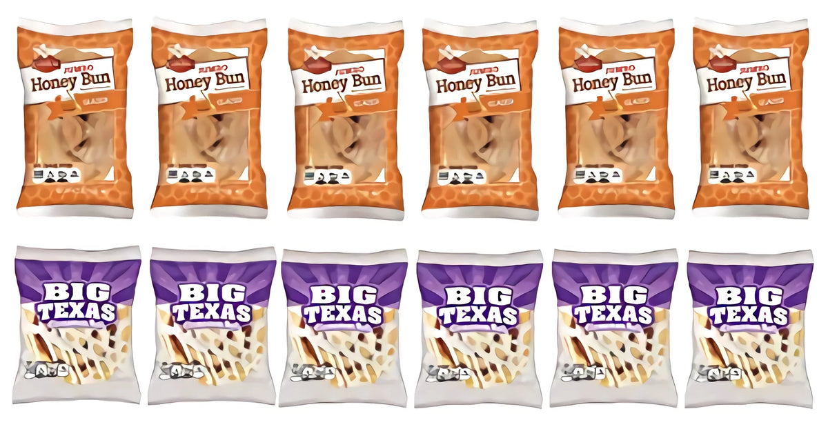 12 Pack Jumbo Glazed Honey Bun & Cinnamon Roll Combo M24410