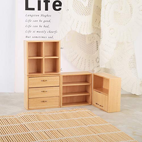 White 1:12 Mini Wood Cabinet Dollhouse Furniture O895