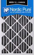 16x24x4 Pleated MERV 12 Carbon AC Furnace Filters Qty 6 F4447