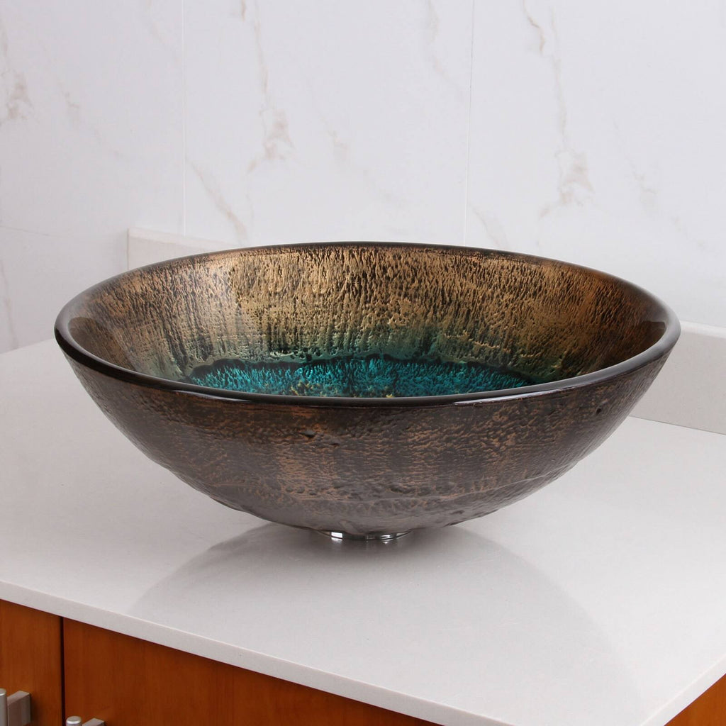 Tempered Glass Bathroom Vessel Sink O852500