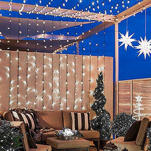 Cool White 16FT 25 LED Faceted Christmas Lights L31103