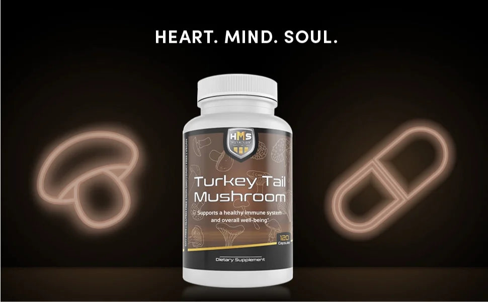 Turkey Tail Mushroom 120 Capsules 1000mg O87680