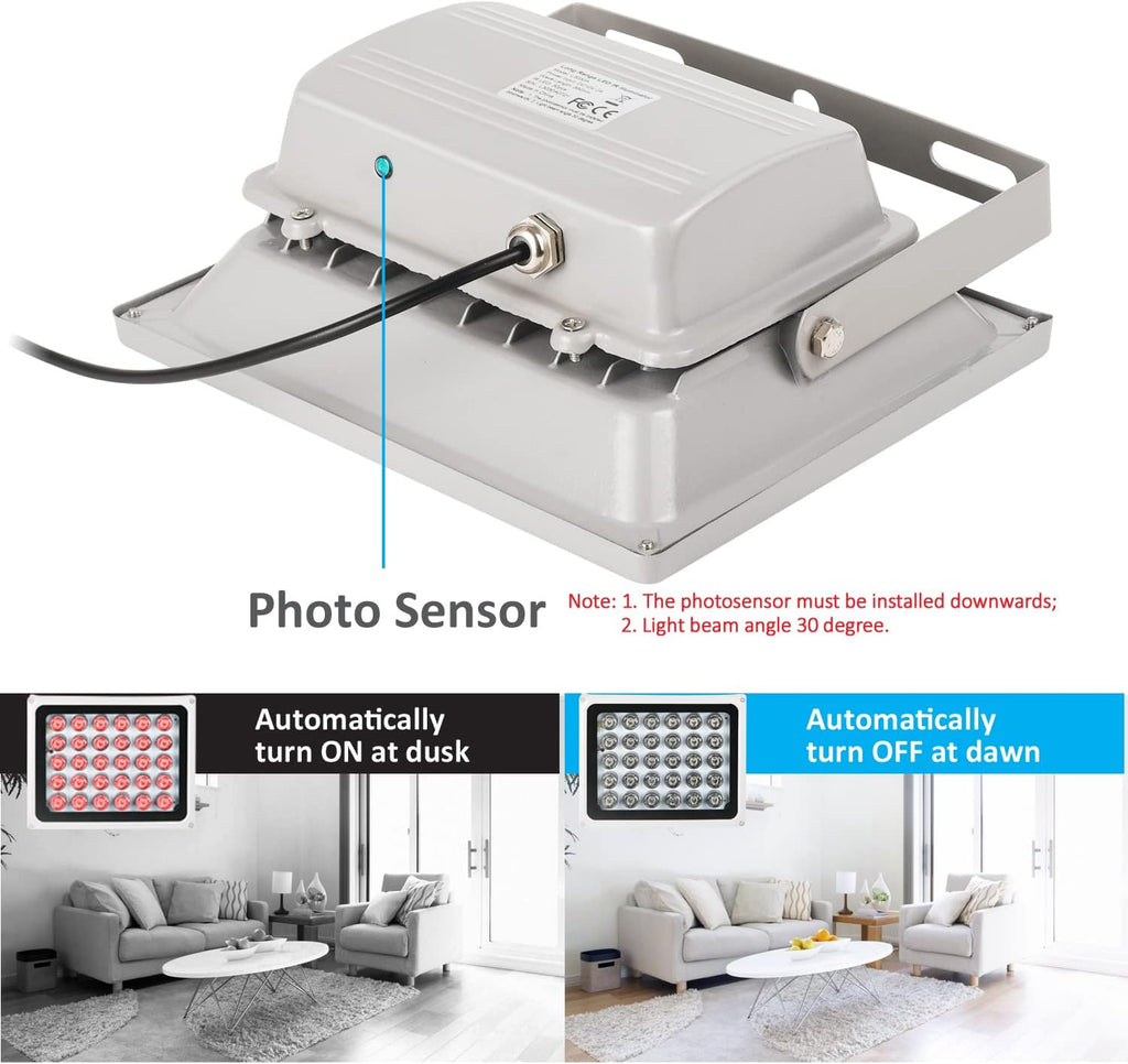 IR Illuminator 850nm 30-LEDs Waterproof Metal Housing U299