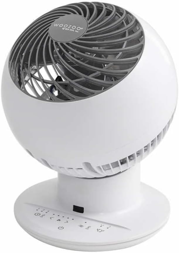 White 5-Speed Oscillating Fan S972
