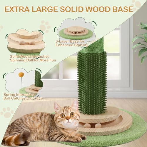 45 Inch Tall Cat Scratching Post with Sisal Rope Q8396