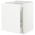 White 24x24x30 Base Cabinet with Pull-Out Storage E657