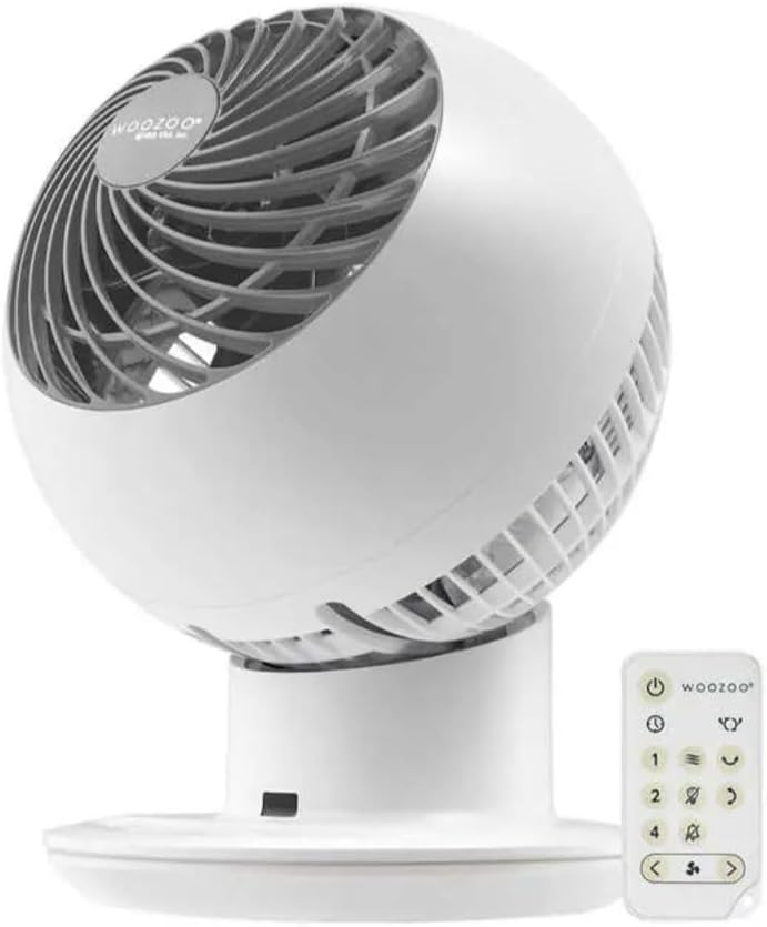 White 5-Speed Oscillating Fan S972
