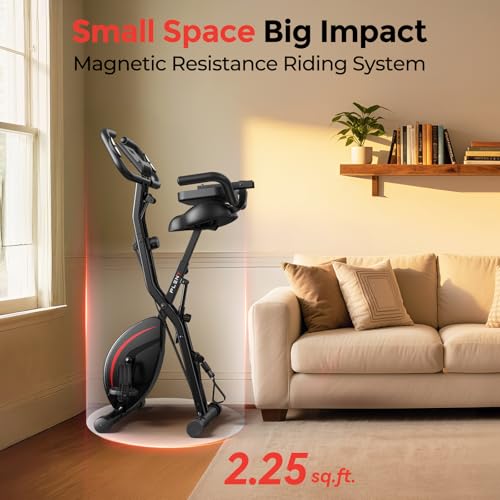 5 IN 1 Folding Exercise Bike with 6.6 LBS Flywheel Y4585