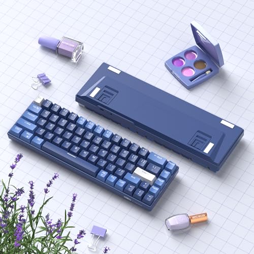 Dark Blue 68 Keys Compact Mechanical Keyboard R596