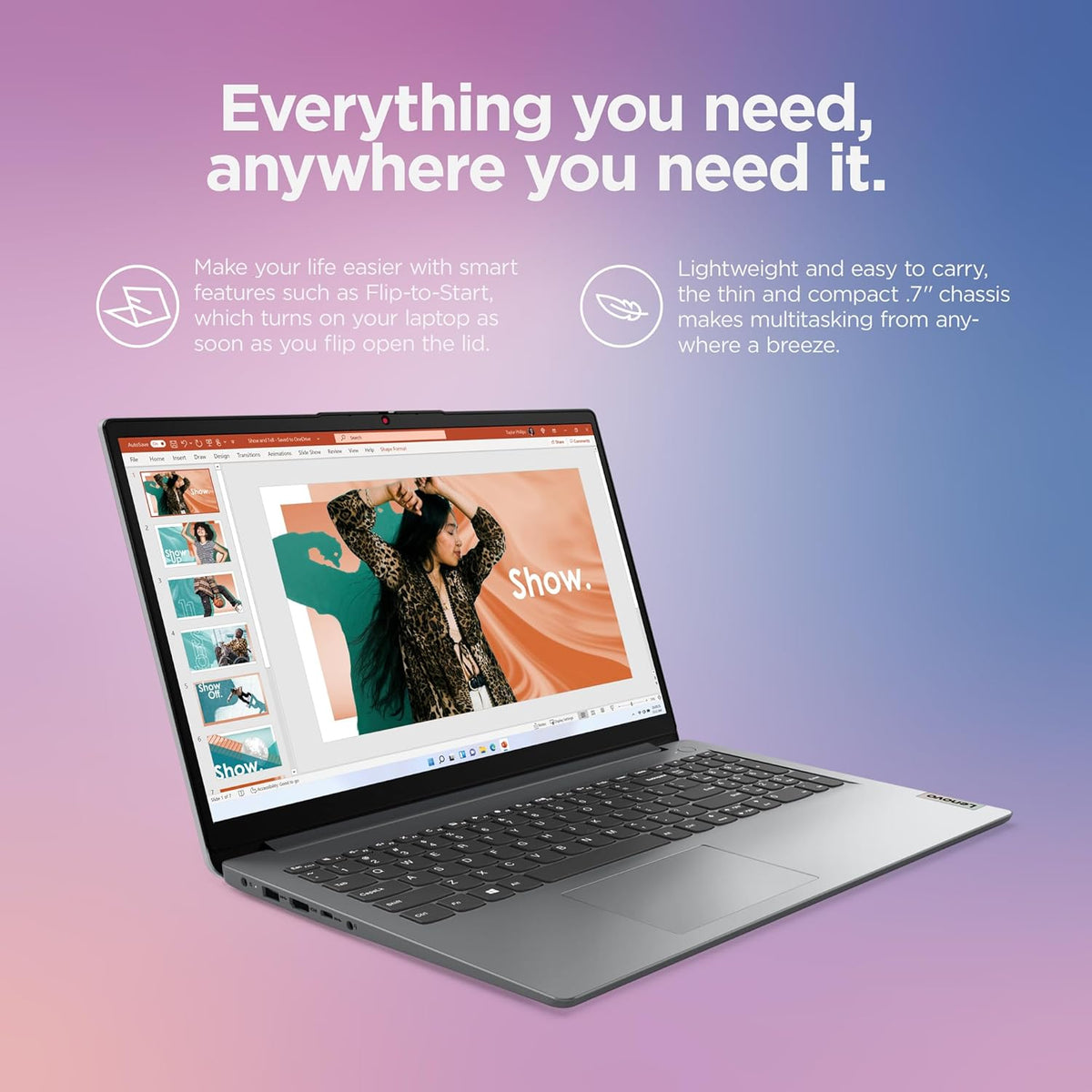 15.6" FHD Laptop with 4GB Memory 128GB Storage Intel Celeron N4500 Cloud Grey D503