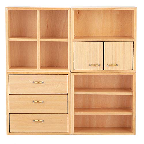 White 1:12 Mini Wood Cabinet Dollhouse Furniture O895