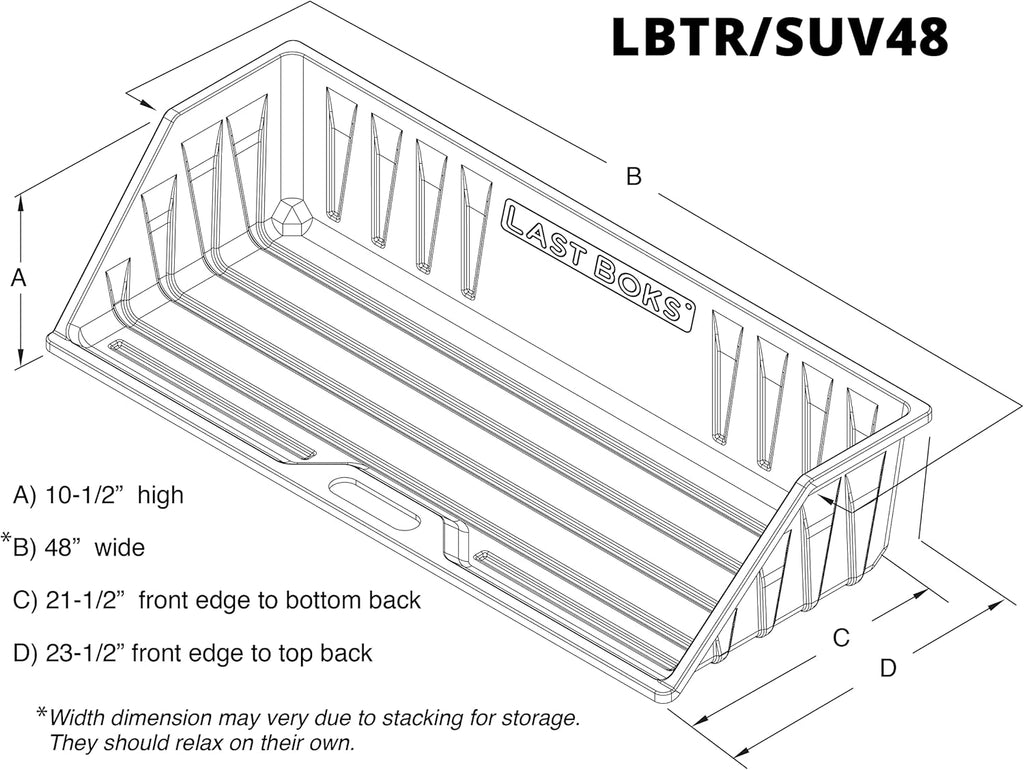 48" Cargo Box Organizer V749