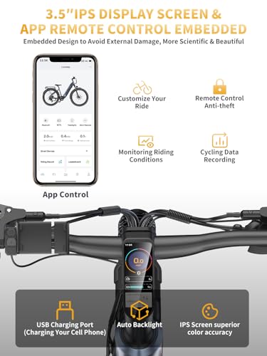 27.5" Electric Bike with 48V Battery, Front Suspension & Dual Hydraulic Brakes M92484