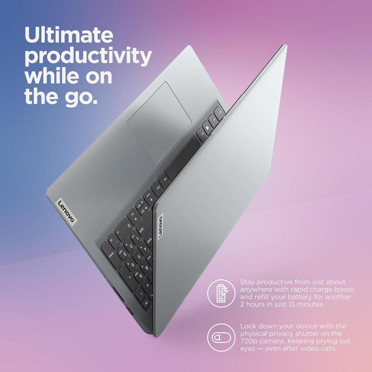 15.6" FHD Laptop with 4GB Memory 128GB Storage Intel Celeron N4500 Cloud Grey D503