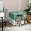 Fully Enclosed Cat Litter Box with Front Entry F962624