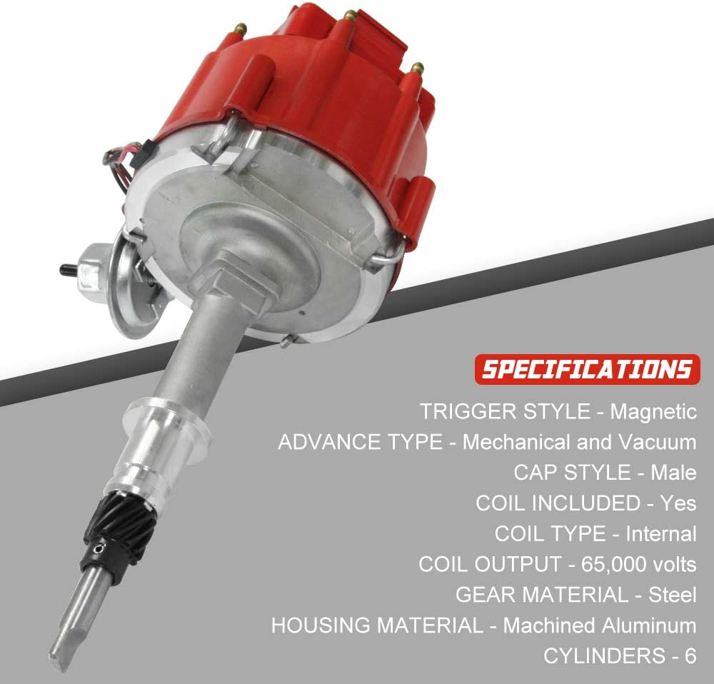 Ignition Distributor with Red Cap Pack of 2 A5540