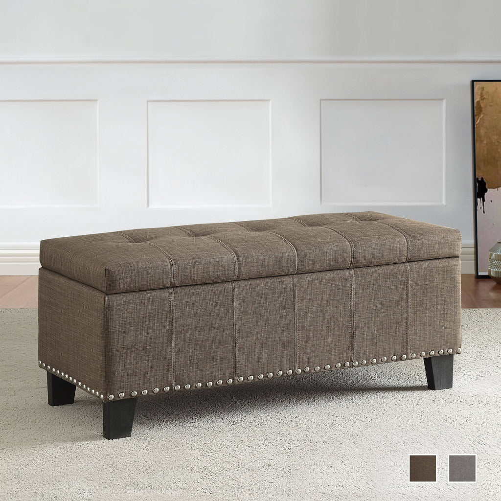 Brown Storage Bench Q226547