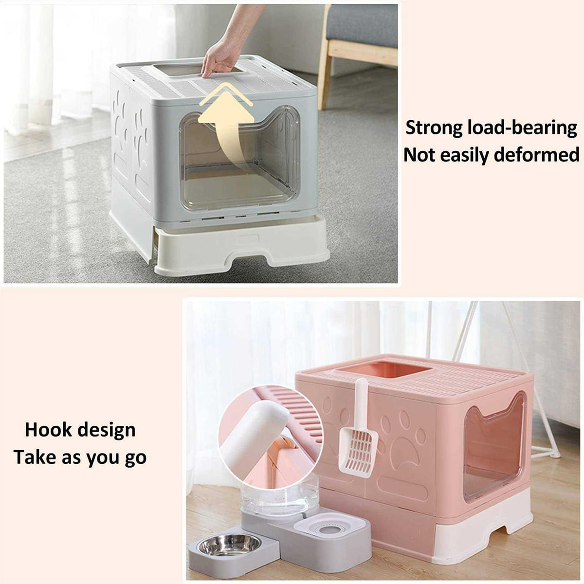 Enclosed Cat Litter Box with Lid I79145