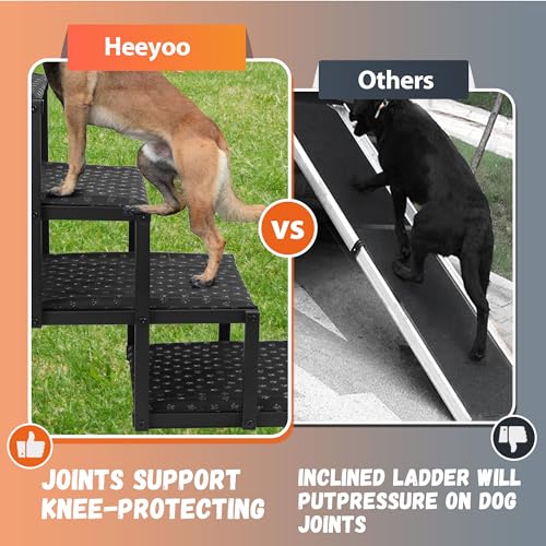 Foldable Dog Stairs with Non Slip Surface, 6 Steps U982