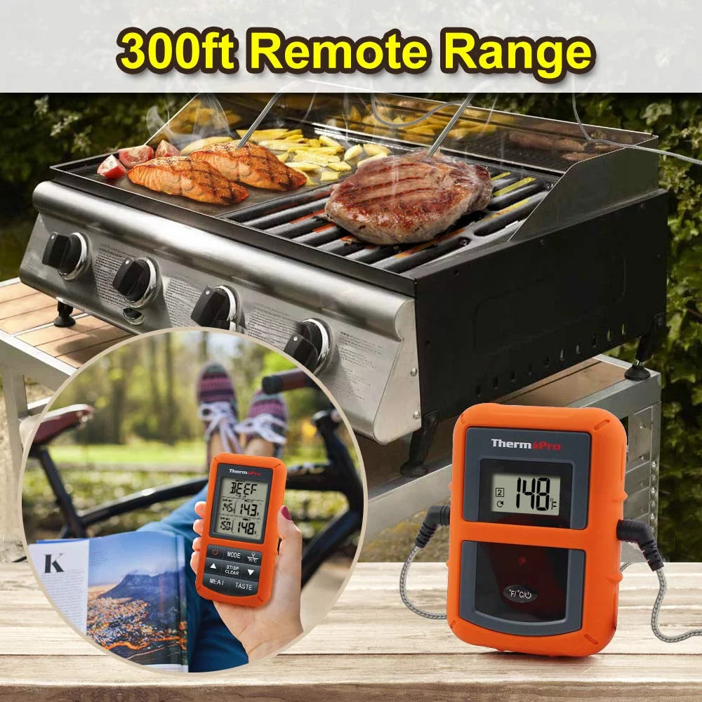Wireless Remote Dual Probe Meat Thermometer H295