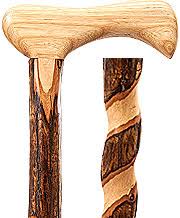 37x22 Twisted Hickory Walking Cane W923