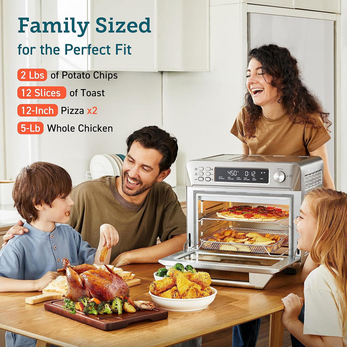 5-Qt Airfryer Toaster Oven Combo E9945