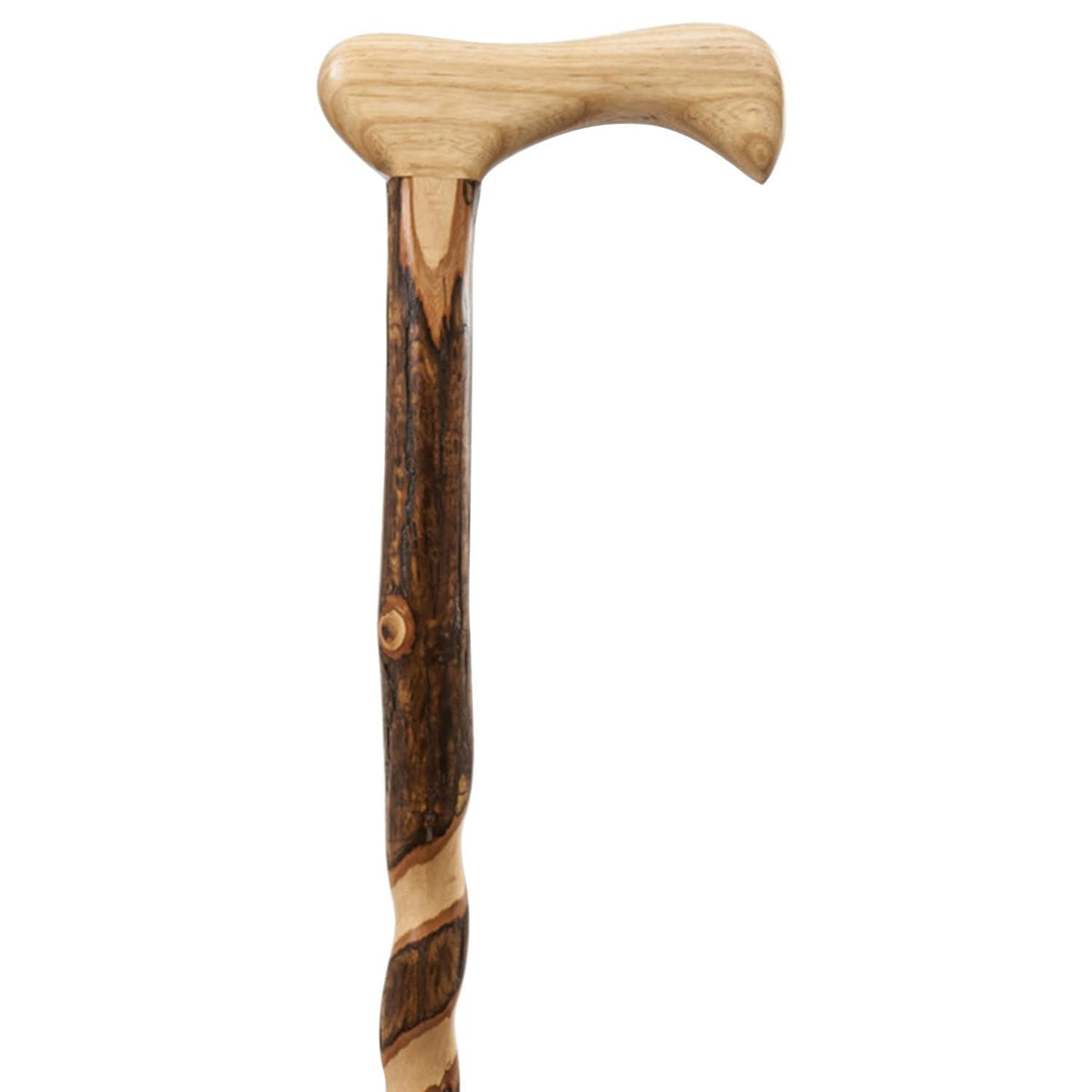 37x22 Twisted Hickory Walking Cane W923