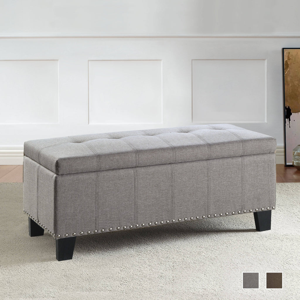 Brown Storage Bench Q226547