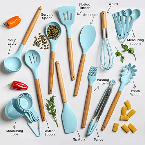 20pcs Silicone Kitchen Utensils Set Nonstick Heat Resistant Q59968