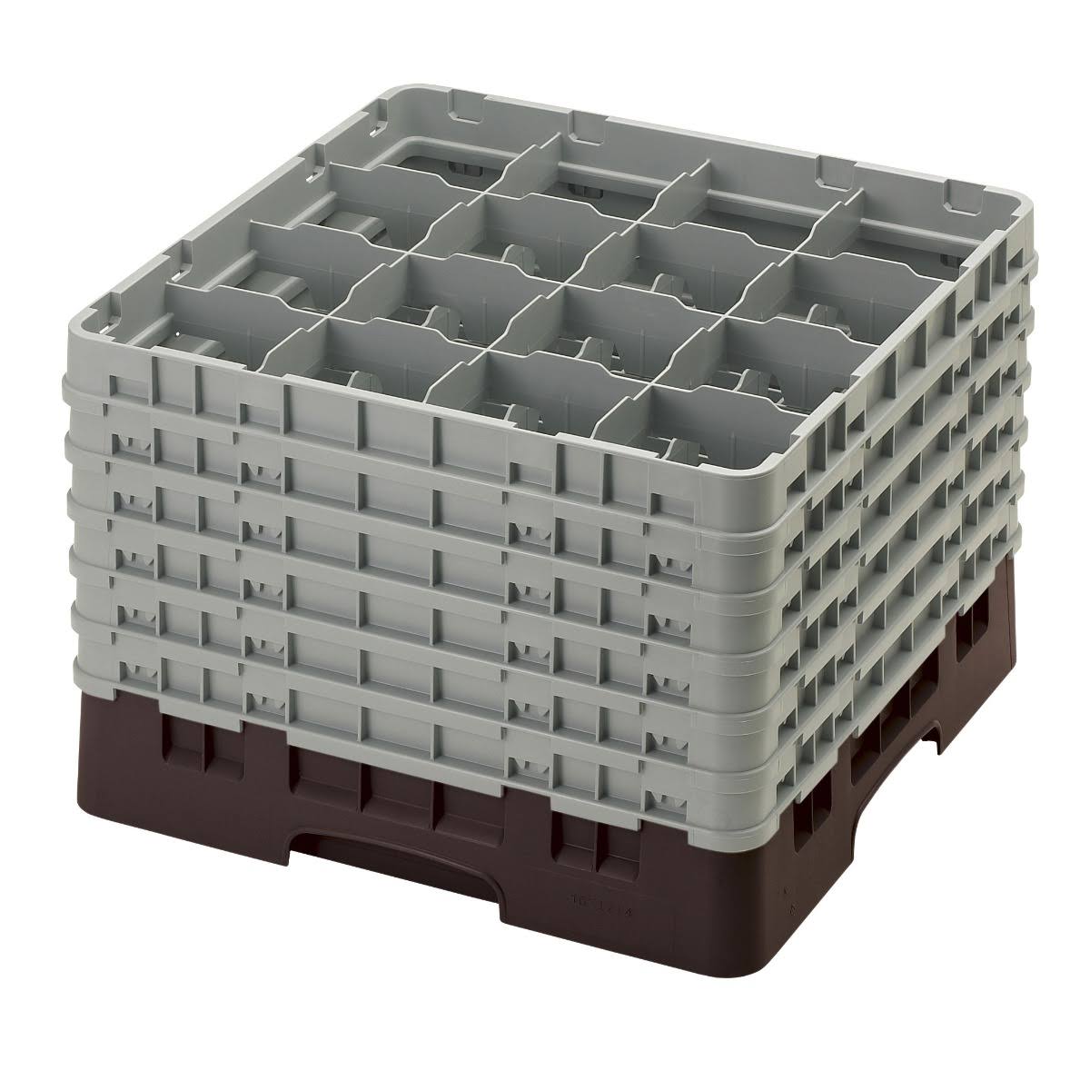 16 Compartment Full Size Glass Rack with 6 Extenders J289859