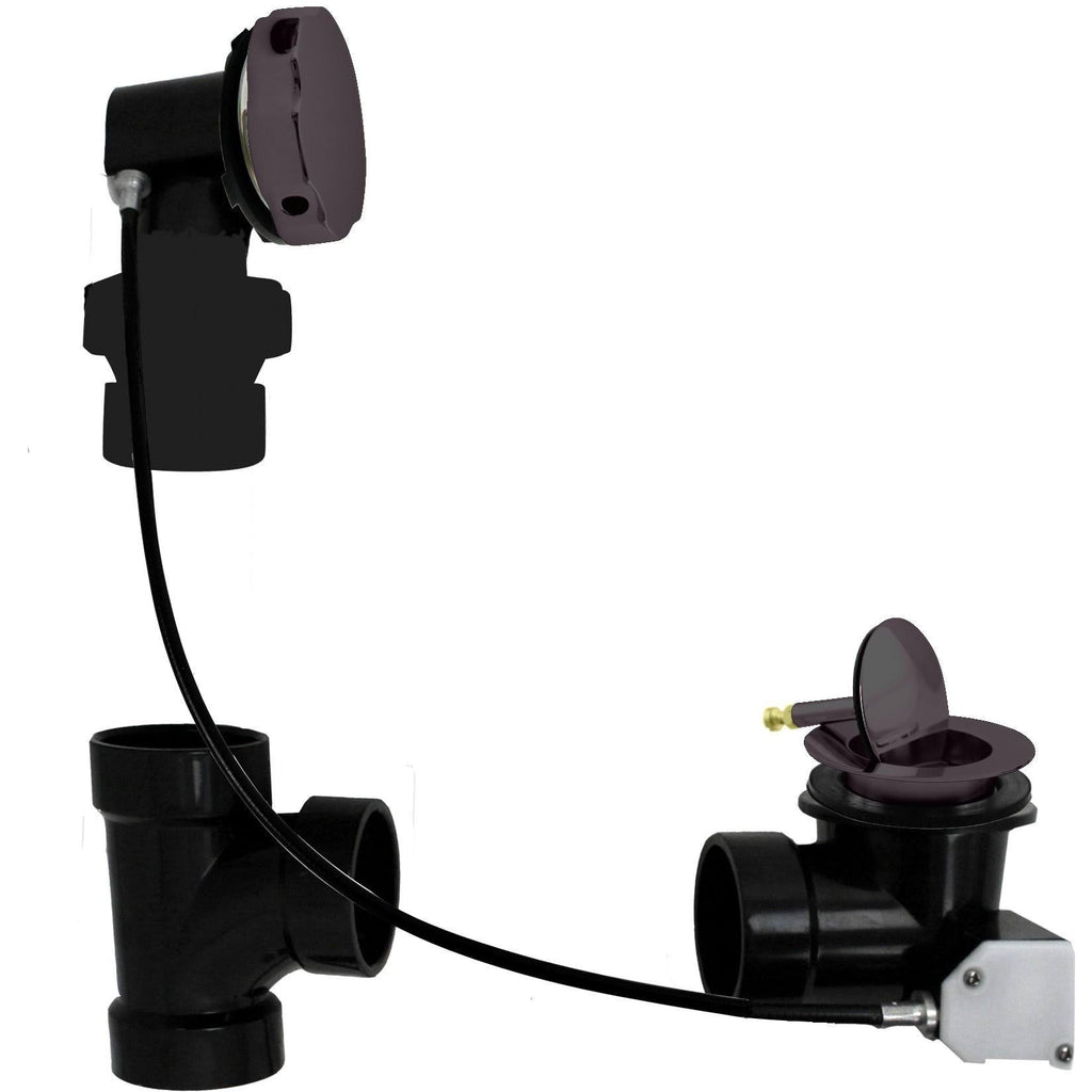 ABS 27 in. Cable Drive Bath Waste Stainless Steel W141132