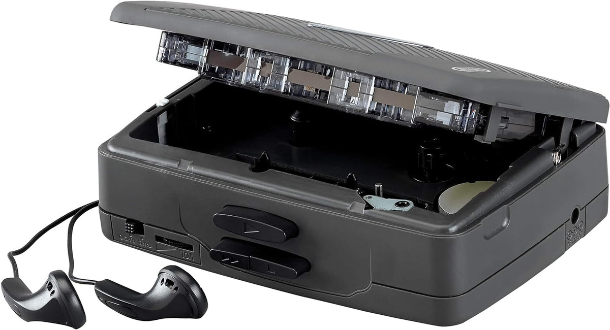 Portable Cassette Player with AM/FM Radio J68094