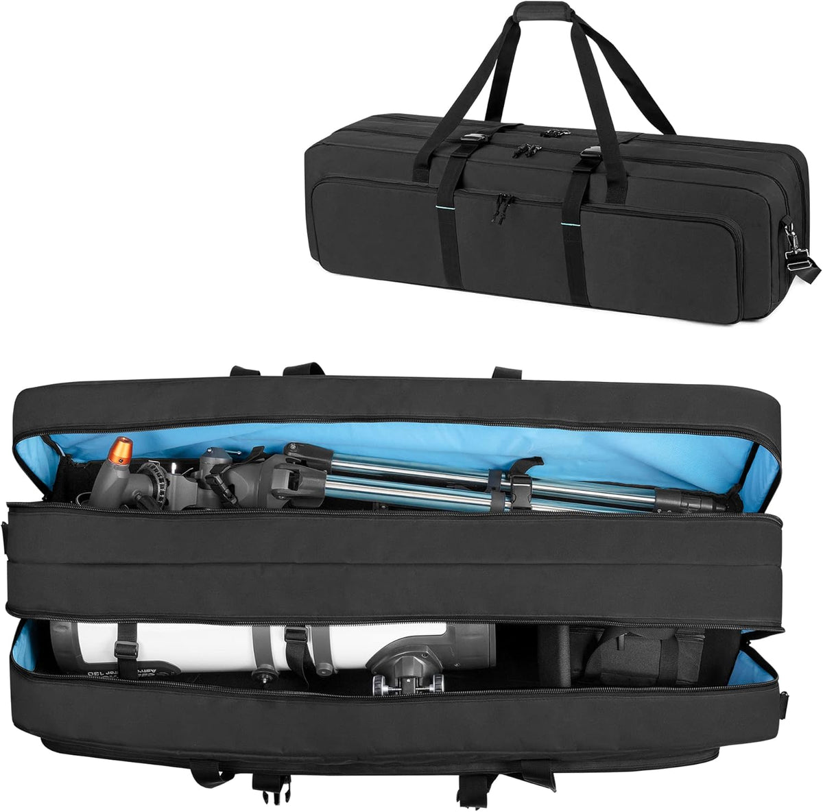 Double-Layer Padded Telescope Case with Accessories Bag K86216