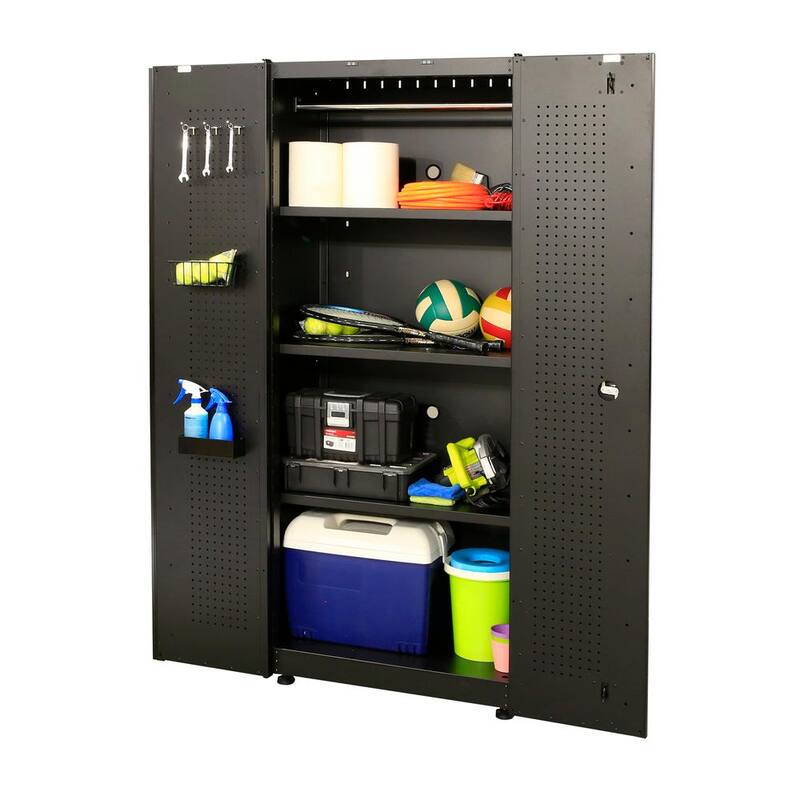 10-Piece Welded Steel Garage Storage System in Black N528042