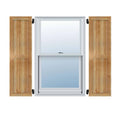 Rough Sawn Western Red Cedar Board-n-Batten Shutters (Per Pair) Y1274