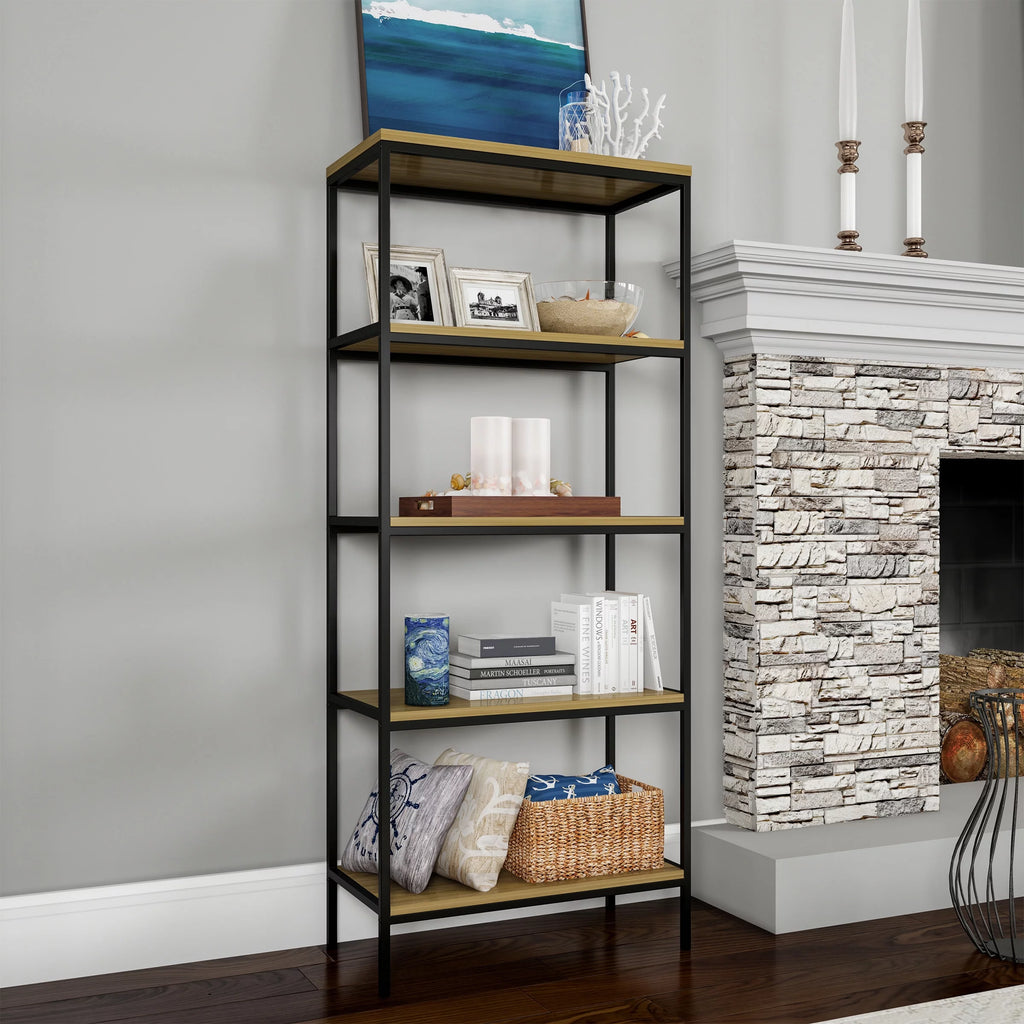 5-Tier Gray Bookshelf E663151